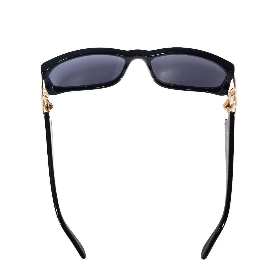 シャネル CHANEL サングラス ココマーク ブラック ゴールド ケース付