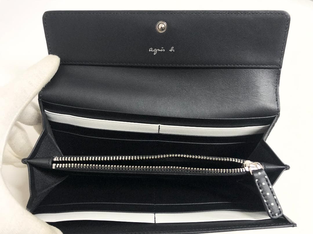 ○★訳有り新品未使用　agnes b. (アニエスベー)　長財布　ブラック