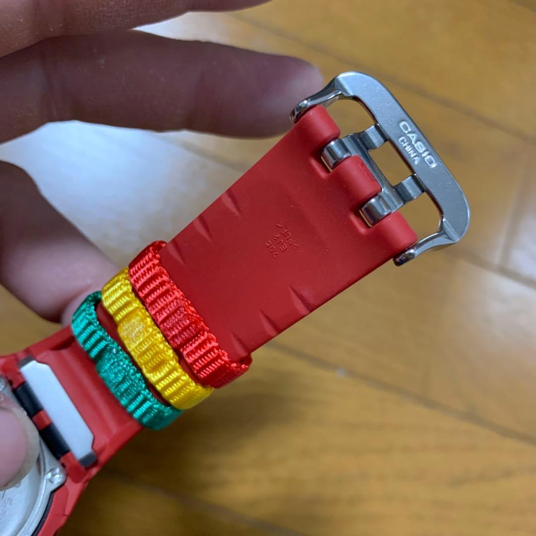 電池切れ　現状品　G-SHOCK G-056RE レッド　カシオ