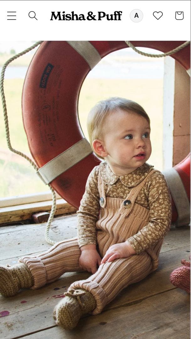 (新品)misha &puff Baby Petit Collar Onesie