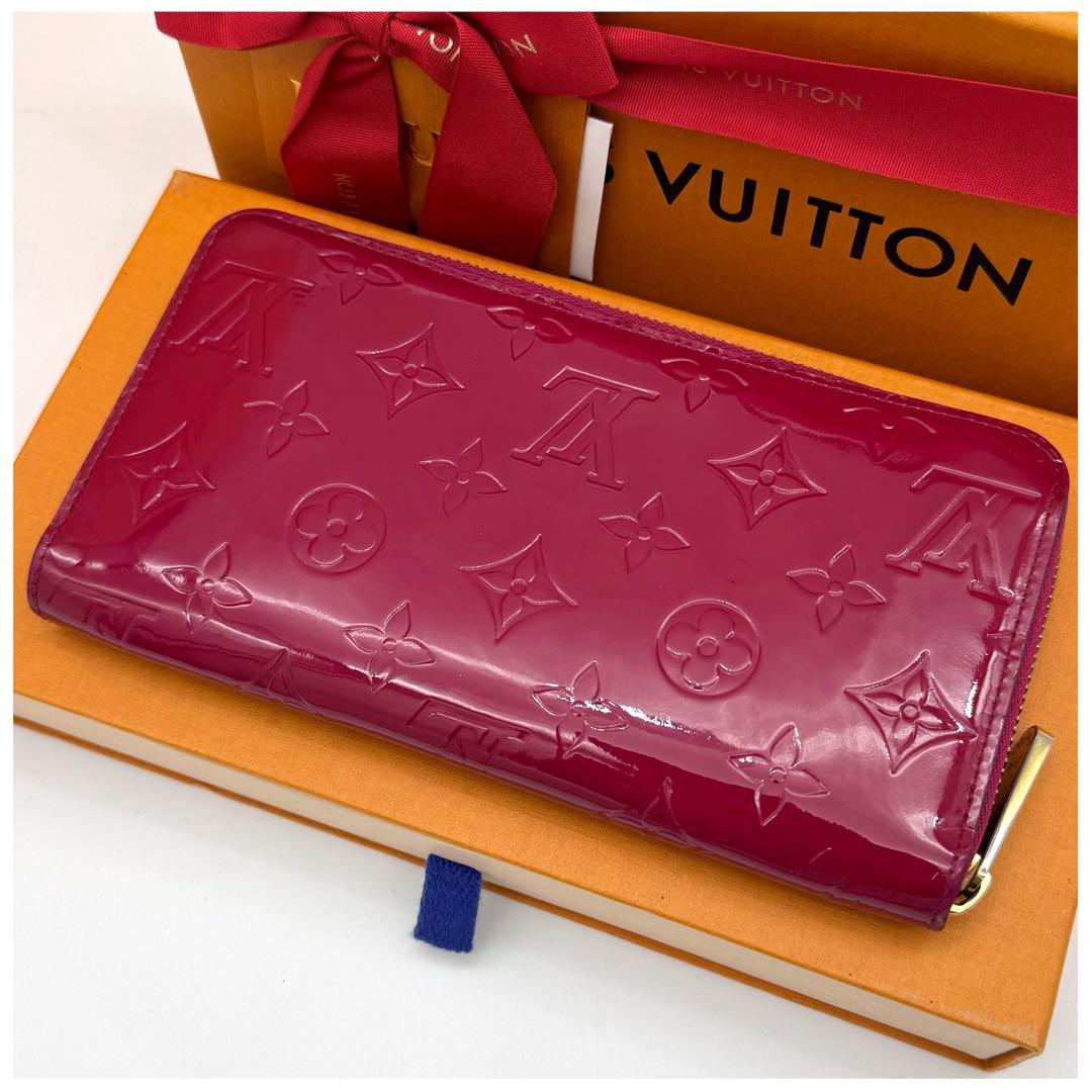 ルイヴィトン モノグラムヴェルニ ジッピーウォレット 長財布 ピンク