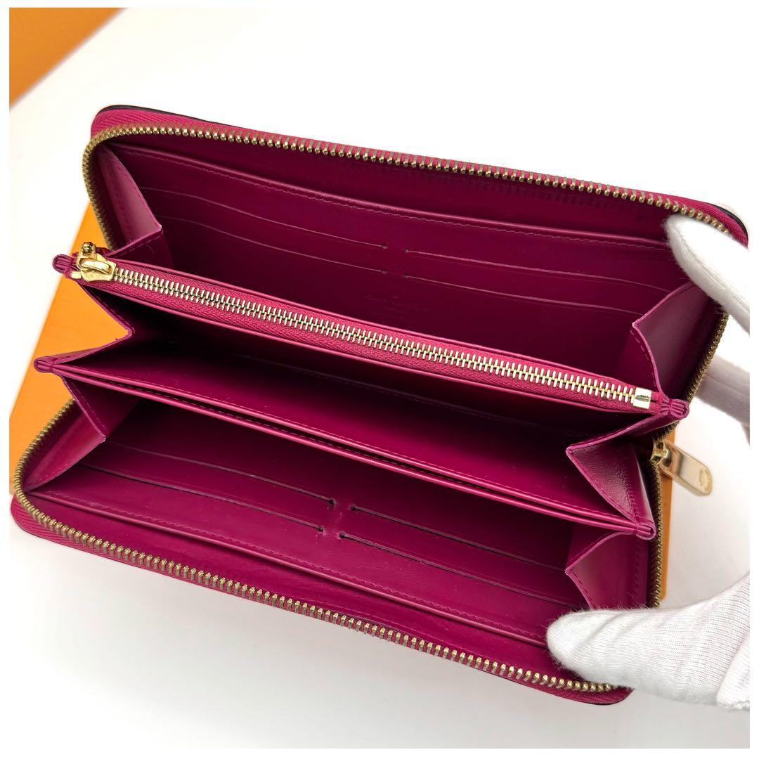 ルイヴィトン モノグラムヴェルニ ジッピーウォレット 長財布 ピンク