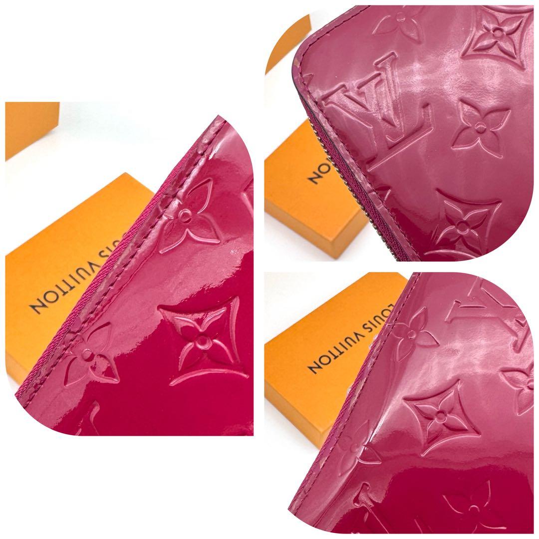 ルイヴィトン モノグラムヴェルニ ジッピーウォレット 長財布 ピンク