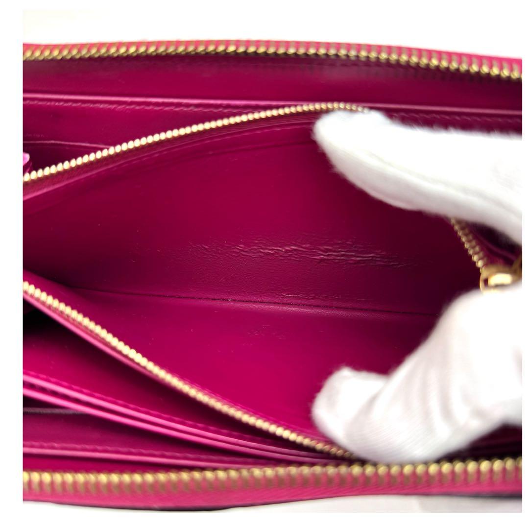 ルイヴィトン モノグラムヴェルニ ジッピーウォレット 長財布 ピンク