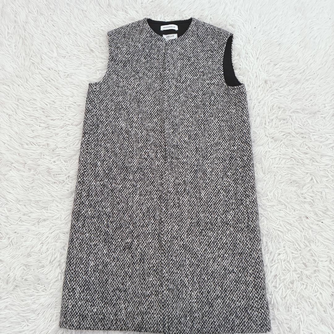 MADISONBLUE マディソンブルー ツイード ロング ジレ ベスト