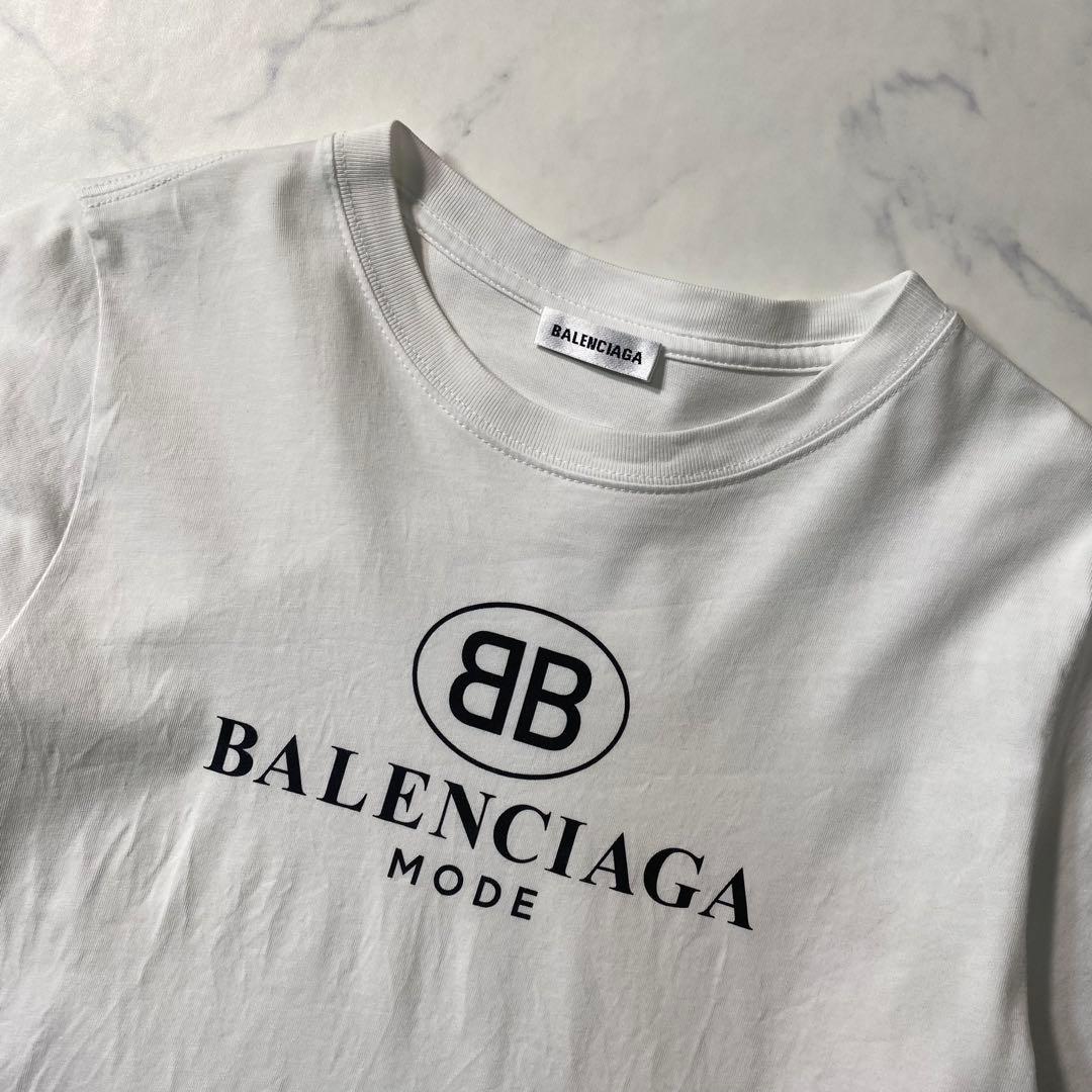 【美品】バレンシアガ　Tシャツ　BB MODE Tee　プリント　Lサイズ　半袖
