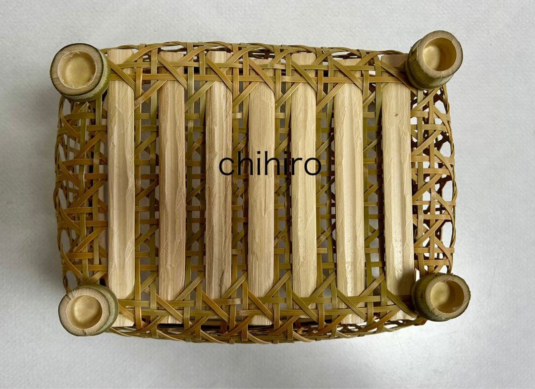 水切り竹かご 椀かご（新品未使用）直径横約27センチ縦約23センチ高約14.5