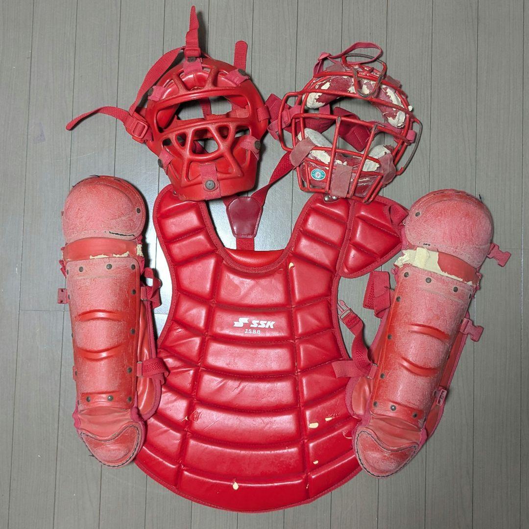 SSK キャッチャー用プロテクター レッド
