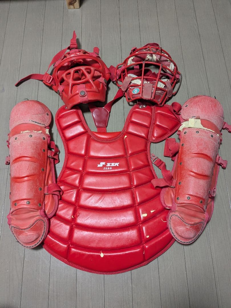 SSK キャッチャー用プロテクター レッド