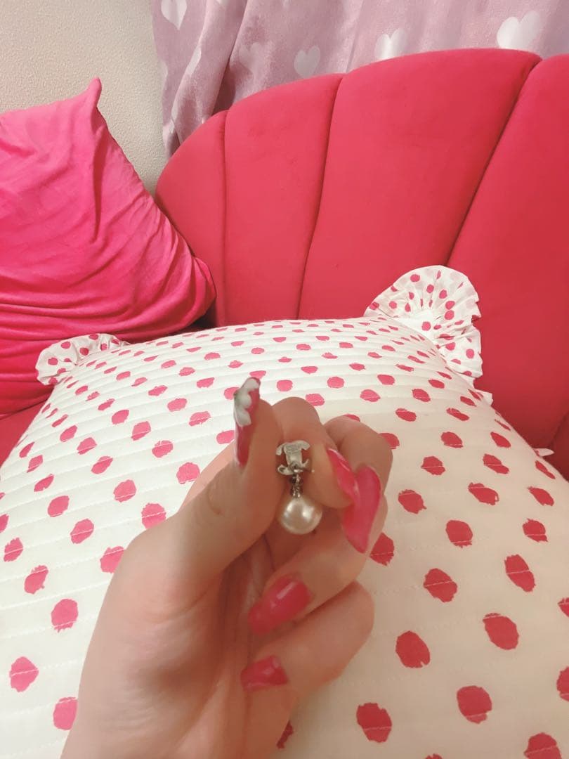 CHANEL 片耳　パールピアス