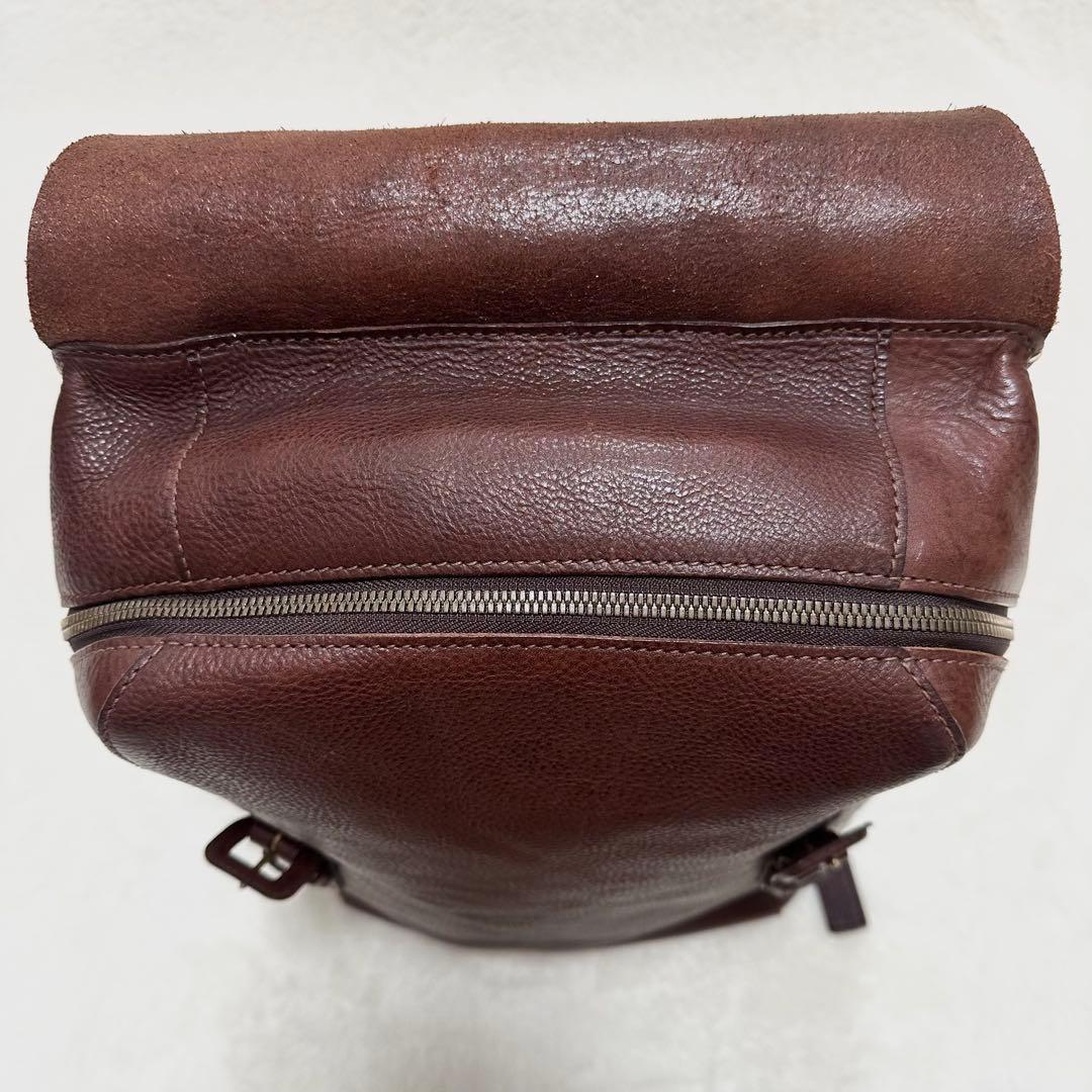 美品✨genten ゲンテン リュック レザー ブラウン トスカメン メンズ 革