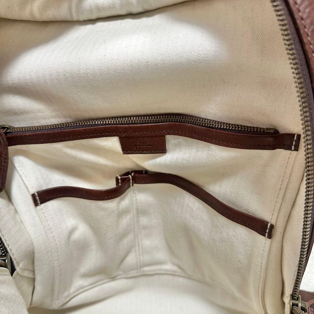 美品✨genten ゲンテン リュック レザー ブラウン トスカメン メンズ 革