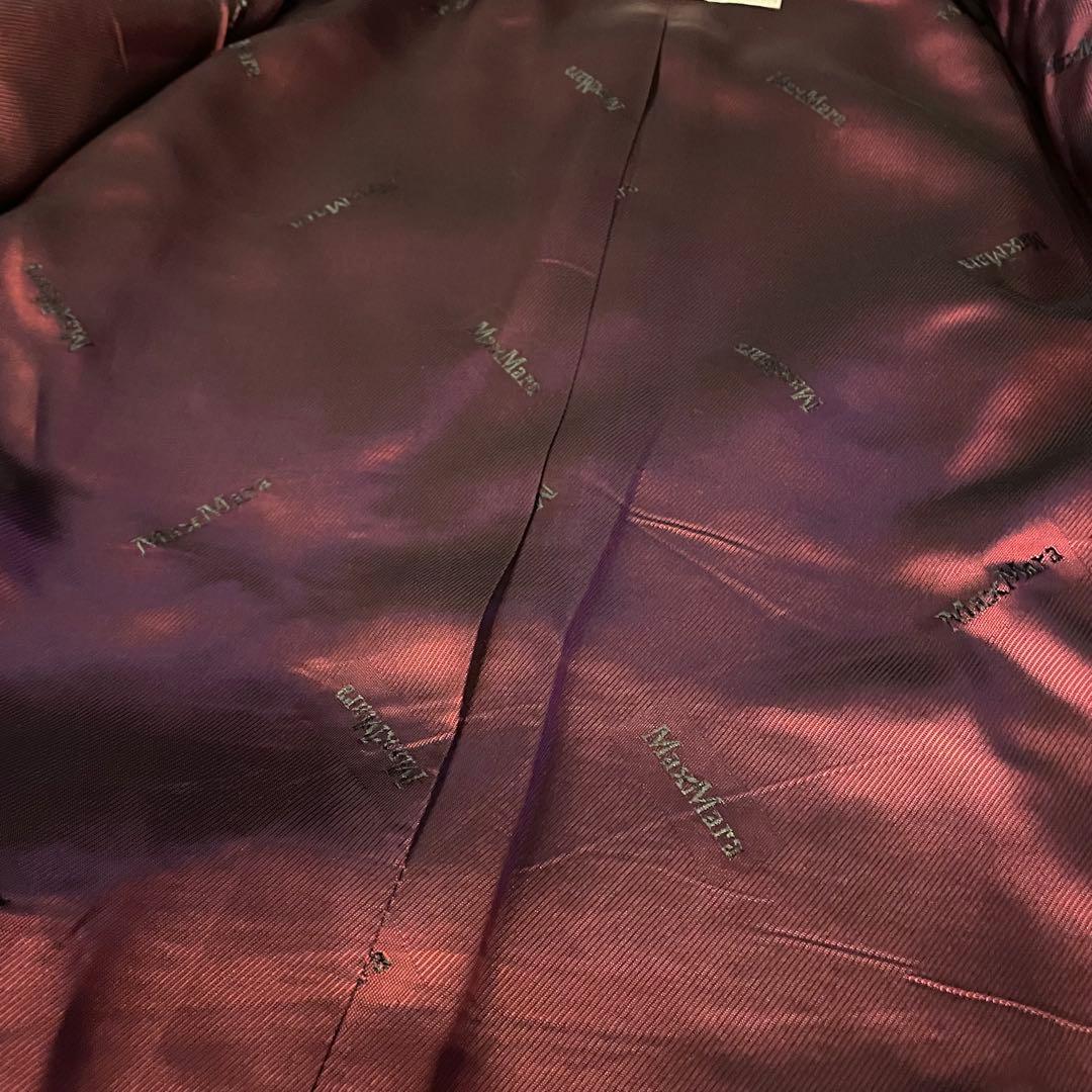 【極美品】マックスマーラ 銀タグ テーラードジャケット ヘリンボーン グレー系