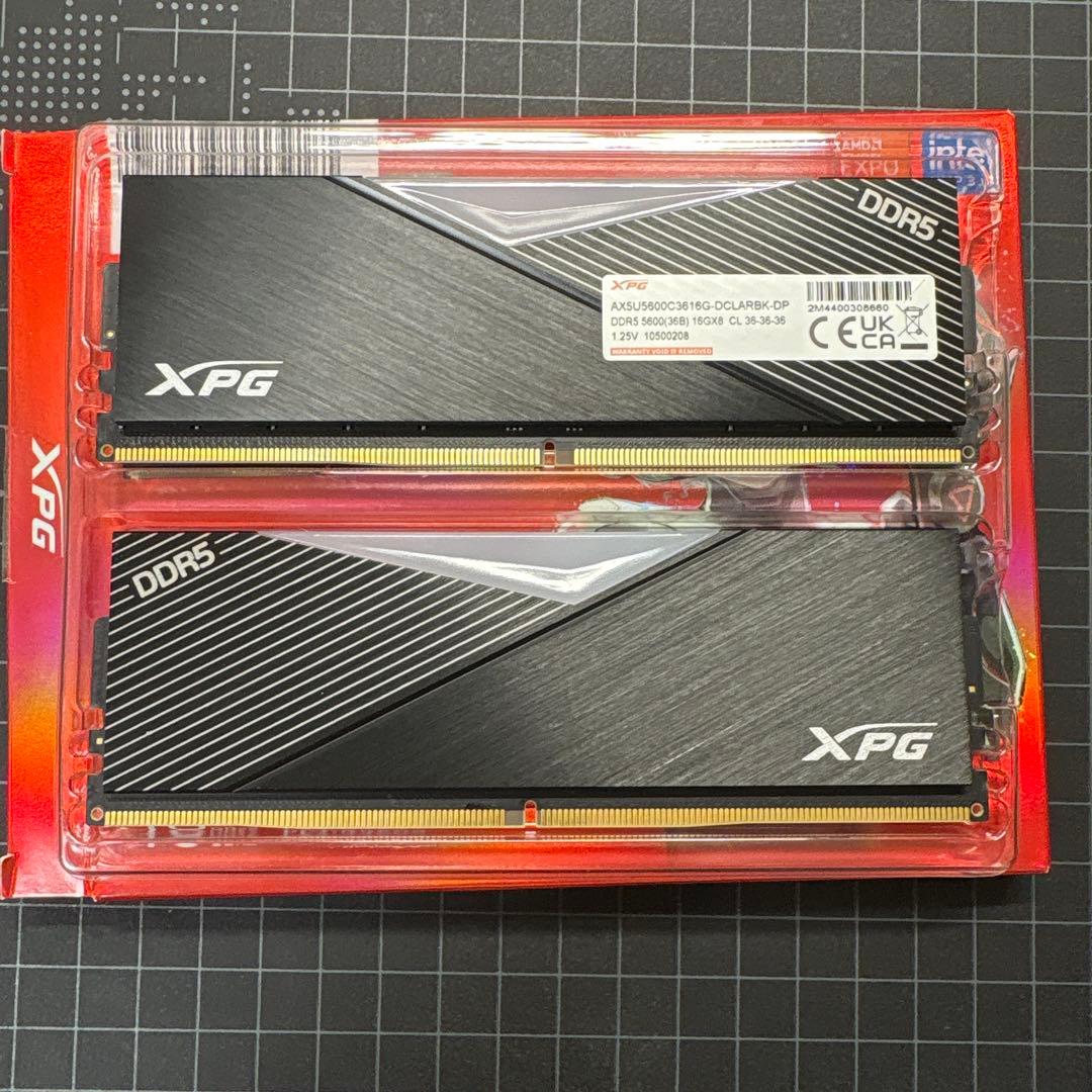 メモリー XPG Lancer DDR5 16GB 5600MT/s 32GB KIT