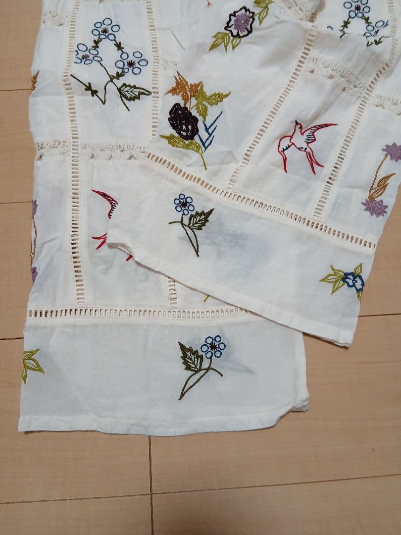 パンツ todayful embroidery patchwork trousers