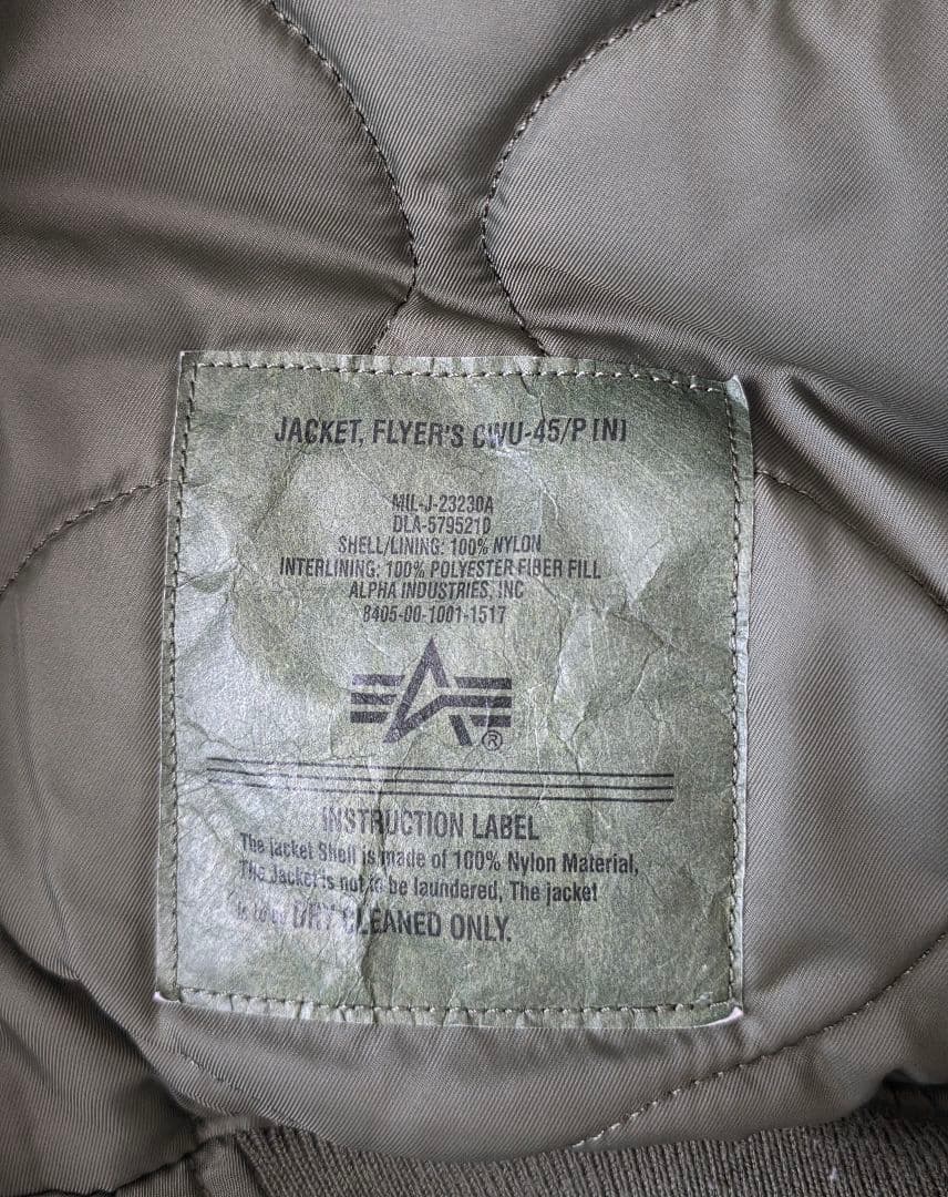 [Mion] CWU-45P フライトジャケット M