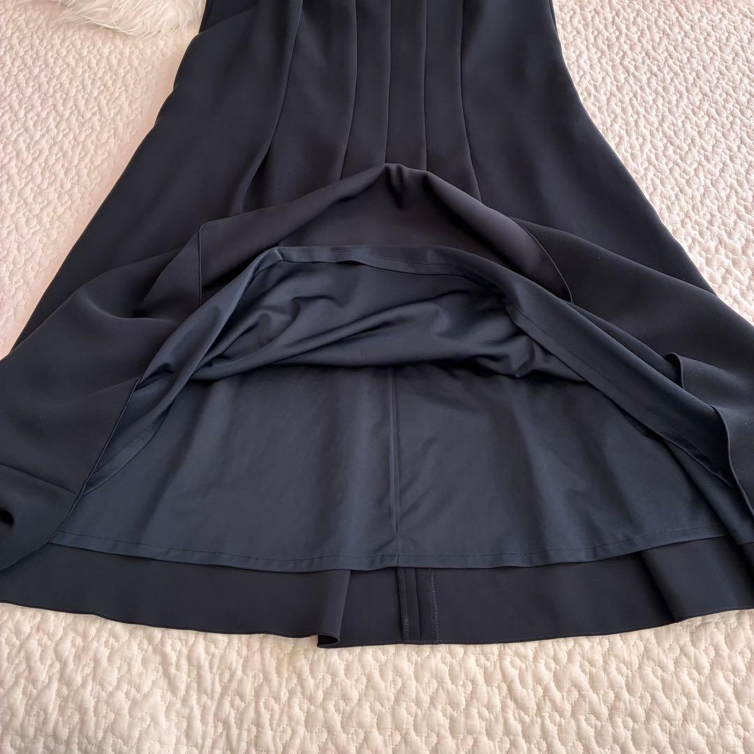 美品♡フォクシーニューヨーク　プリーツタックワンピース　ネイビー　40