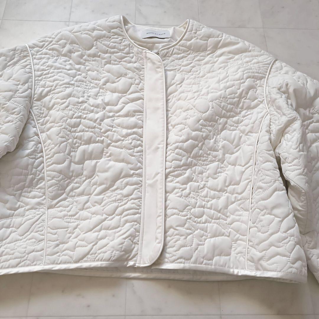 美品♪　ADAM ET ROPE' FEMME 　アートキルティングブルゾン