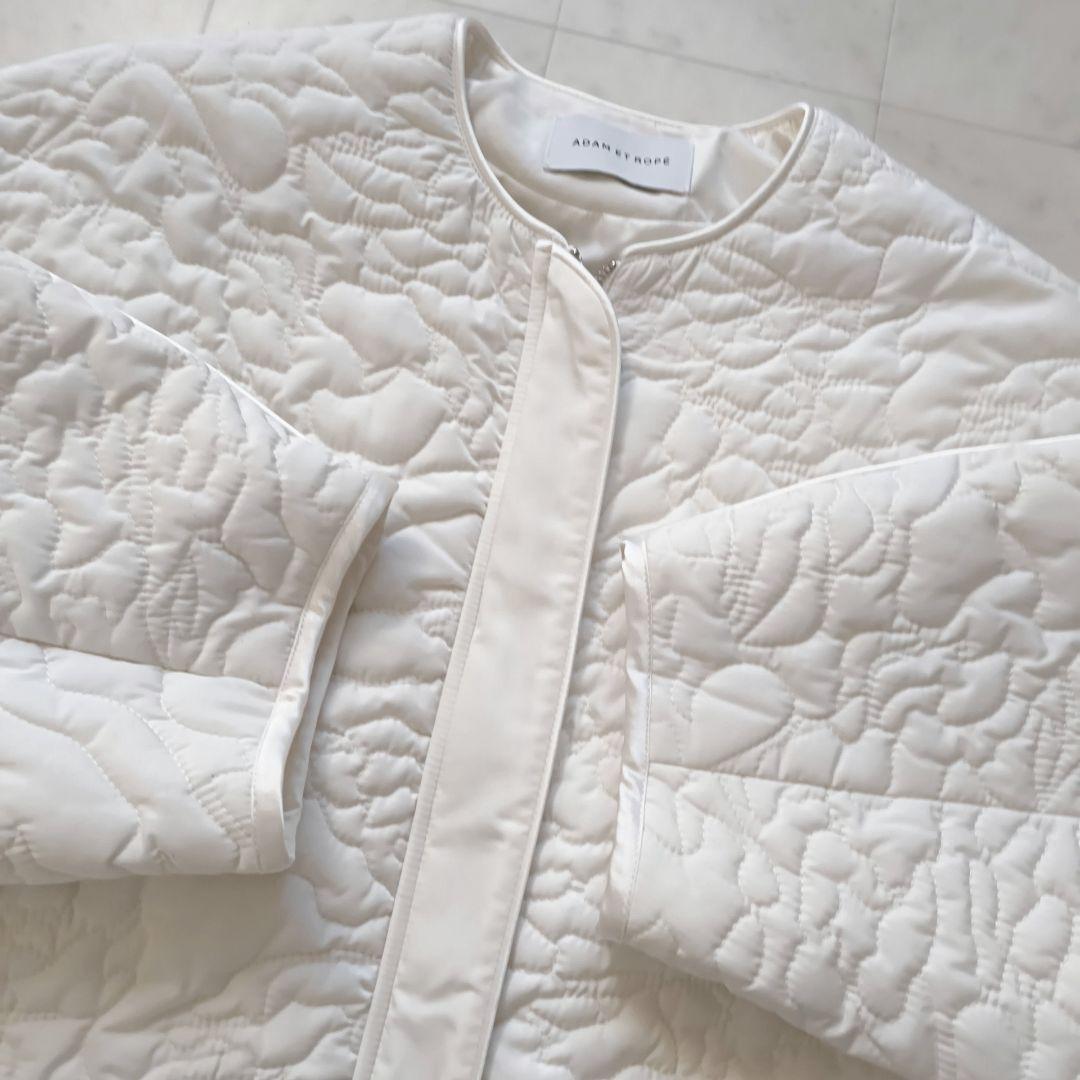 美品♪　ADAM ET ROPE' FEMME 　アートキルティングブルゾン