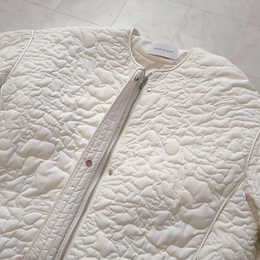 美品♪　ADAM ET ROPE' FEMME 　アートキルティングブルゾン