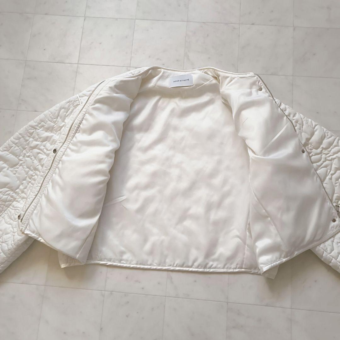 美品♪　ADAM ET ROPE' FEMME 　アートキルティングブルゾン