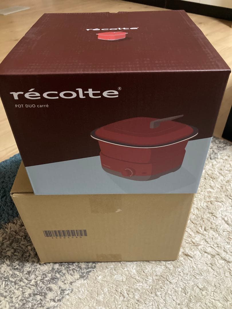 レコルト ポットデュオ キャレ レッド