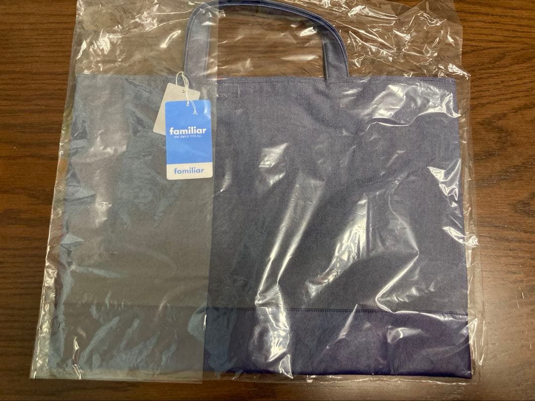 ファミリア　ビームスコラボ　2024年　辰年限定　ネイビー　デニムレッスンバッグ