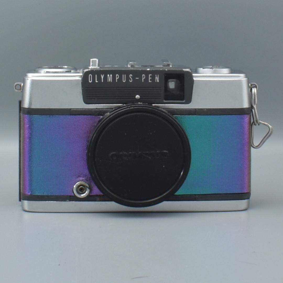 整備済 OLYMPUS EE-2 グリーン系 外装リメイク 動作OK 赤ベロOK