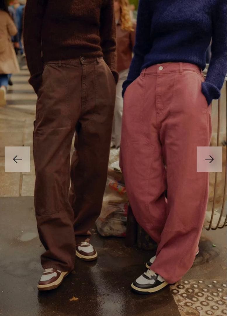 【美品】Shishikui Painter pants D.PINKサイズ32