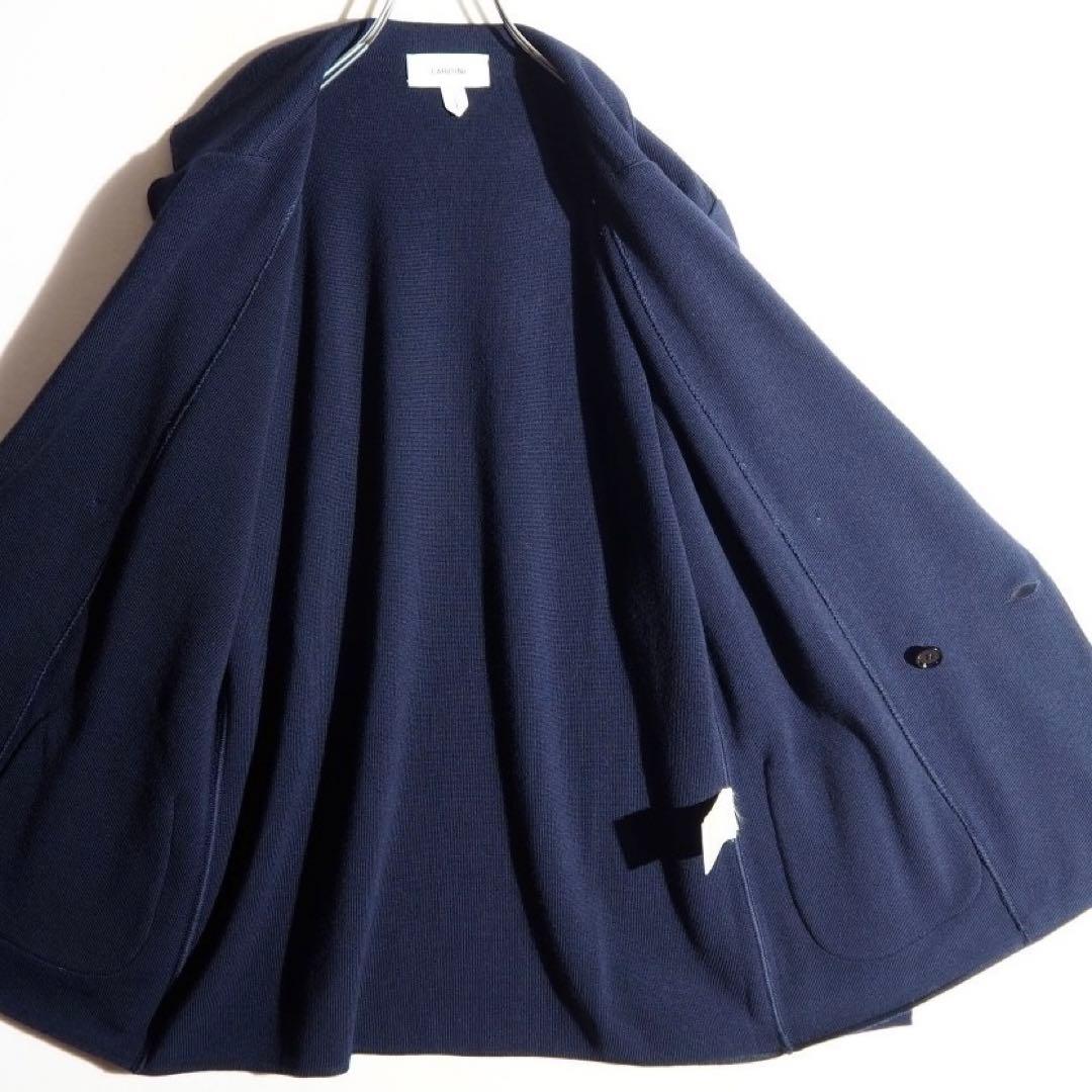 ラルディーニ⭐️ミラノリブ⭐️ウール⭐️ネイビーダブル⭐️現行モデル S 46 GUJI