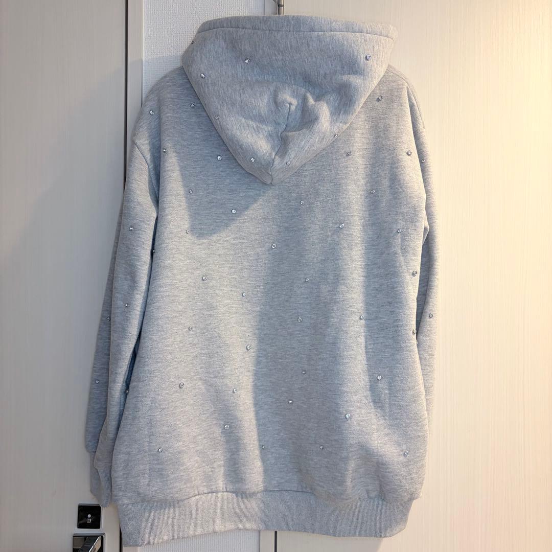 ♡ ダーリッチ Darich ♡ DDロゴビジュージップパーカー グレー 未開封