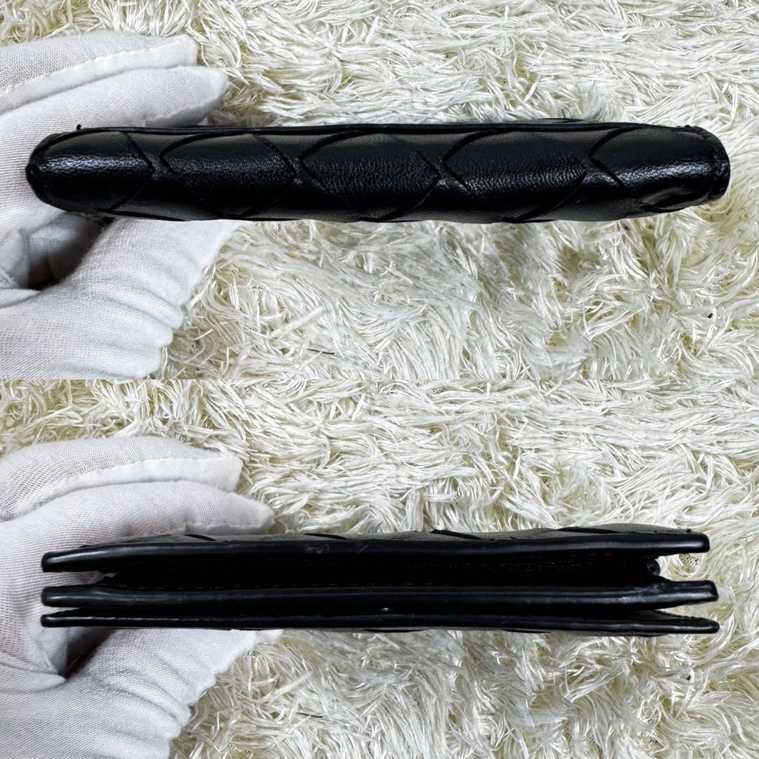 大人気✨ボッテガヴェネタ　名刺入れ　カードケース　マキシイントレチャート　黒