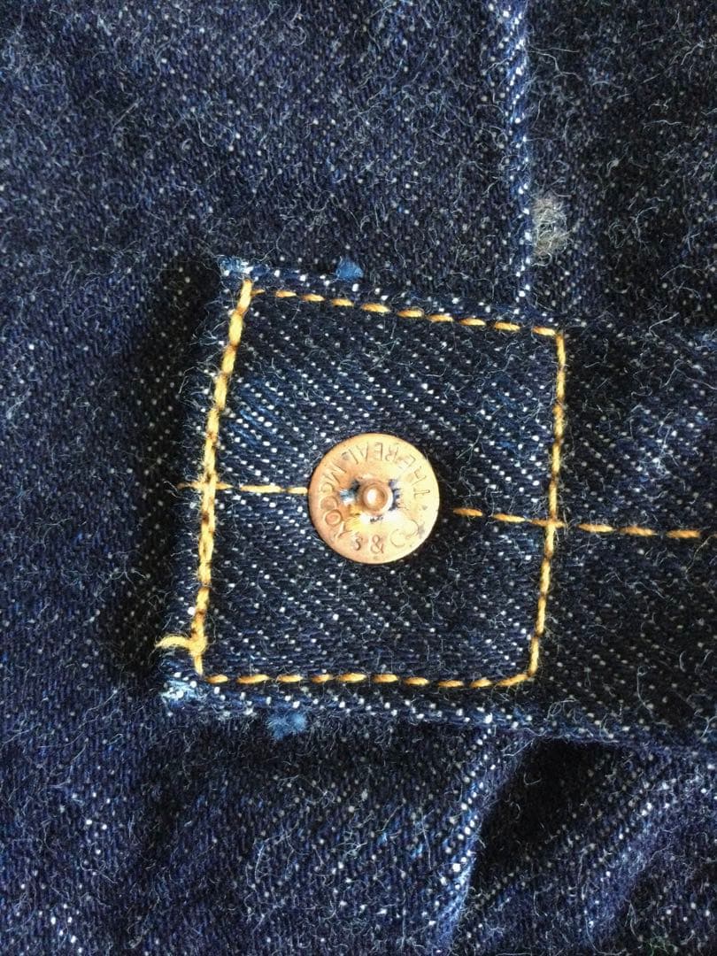 【ほぼ新品】リアルマッコイズ　ブランケットデニムJK　001XXJ サイズ42