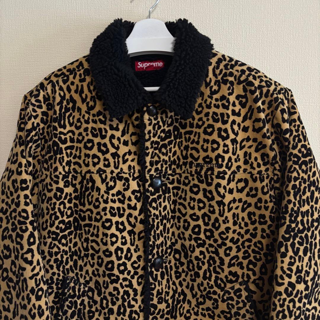 ジャケット・アウター Supreme Uncut Corduroy Car Coat Leopard