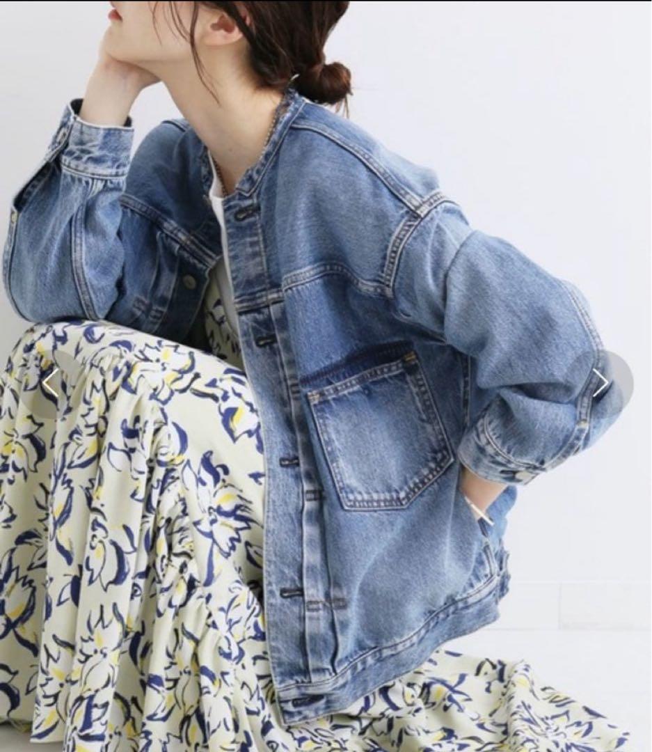 【新品】 イエナ リメイククルーズデニムブルゾン　サイズ36