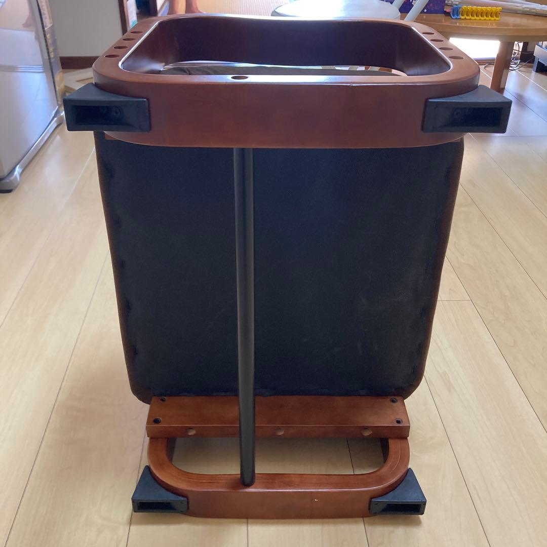 ブラウン ローチェア クッション付き