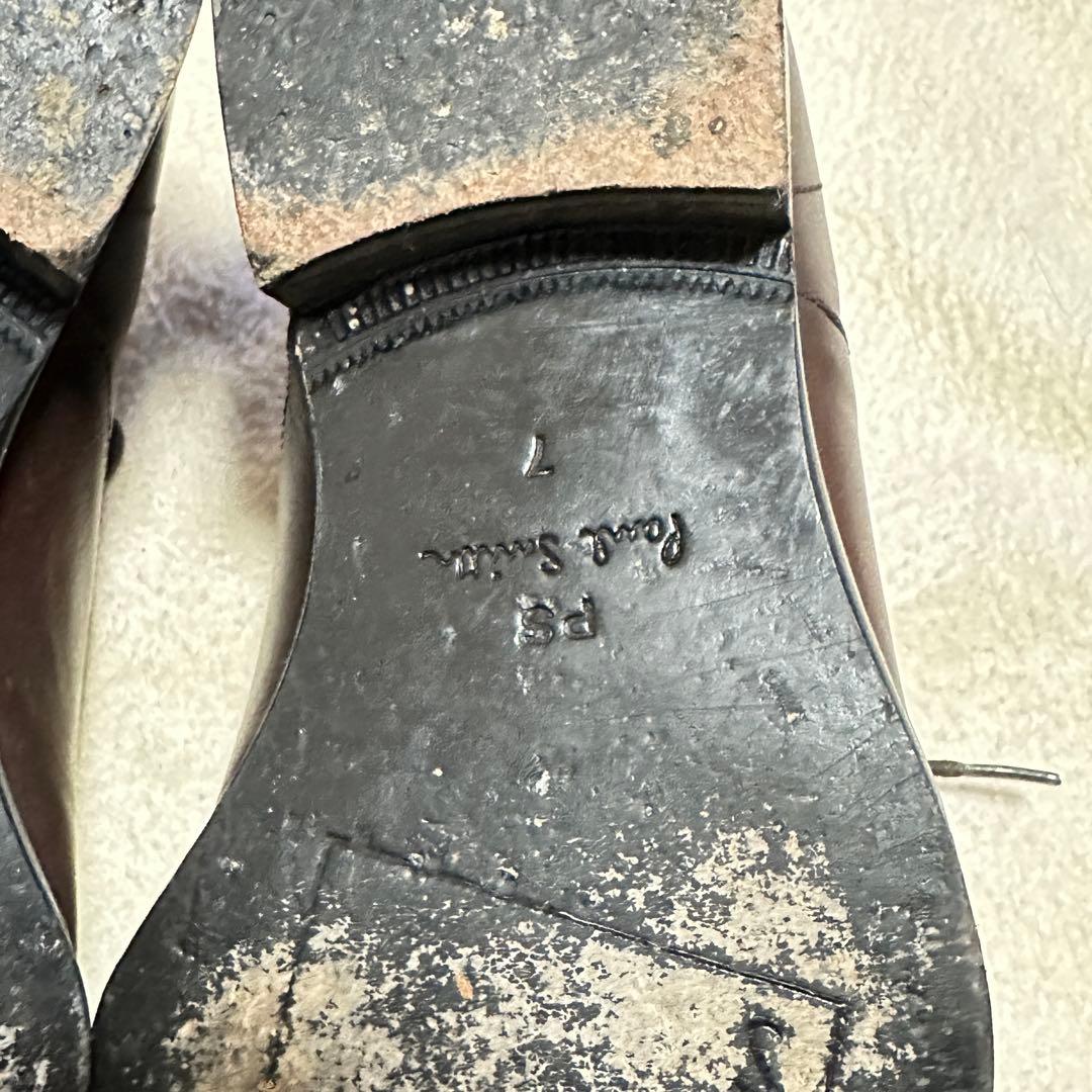 美品 PS Paul Smith ストレートチップ 革靴 UK7 ブラウン