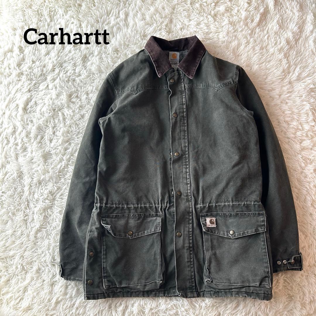 希少 90s Carhartt カバーオール ダック モスグリーン L Tall