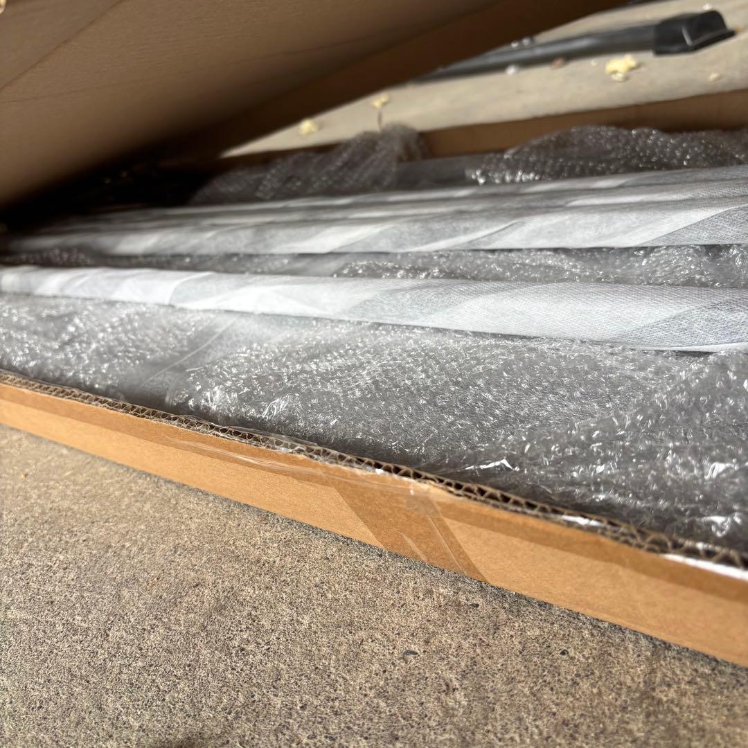 【新品】SMOO rect アイアンハンガーラック　底板付き　120cm