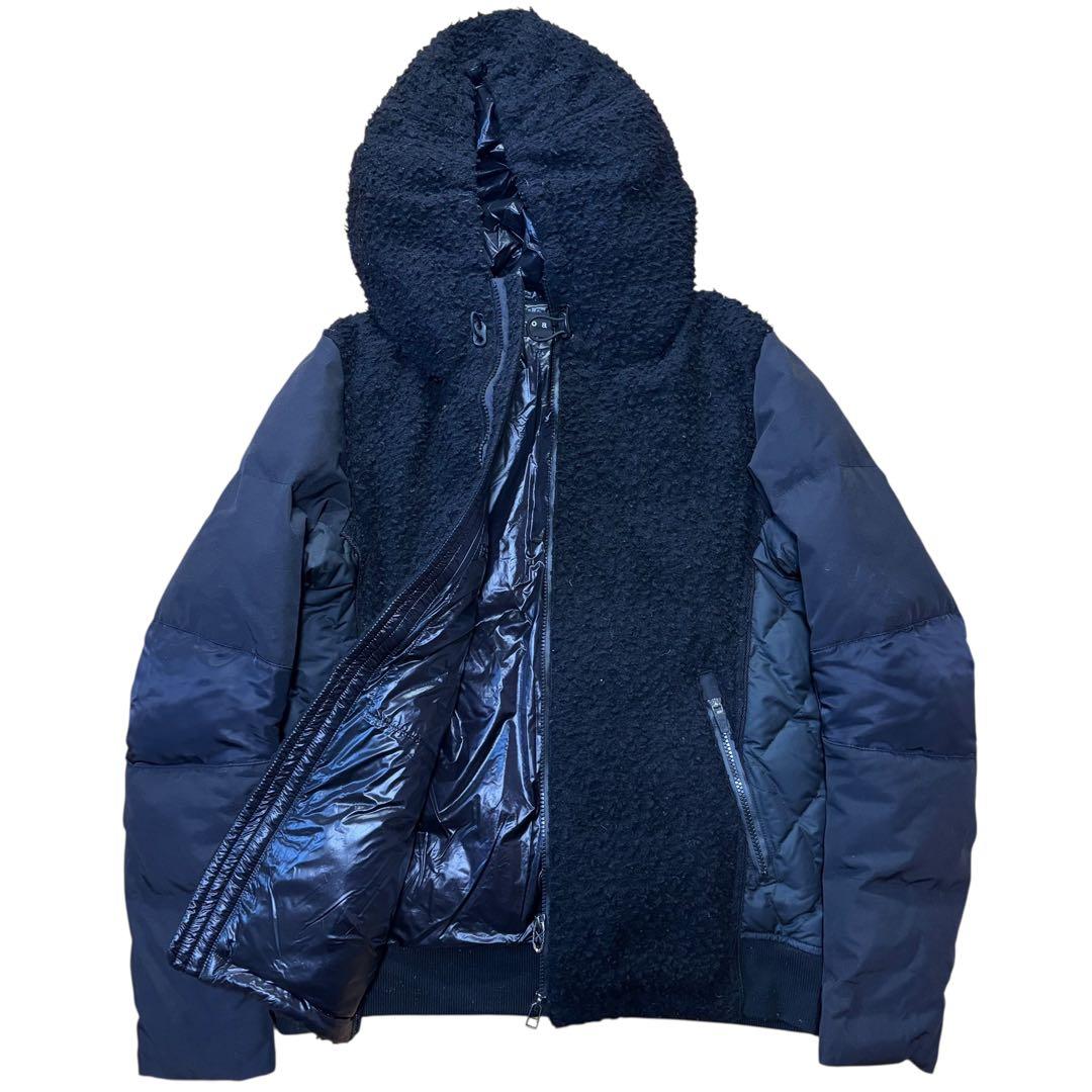 ロアーガンズ × ザンター ダウンジャケット ブラック　ボア　y2k 切り替え