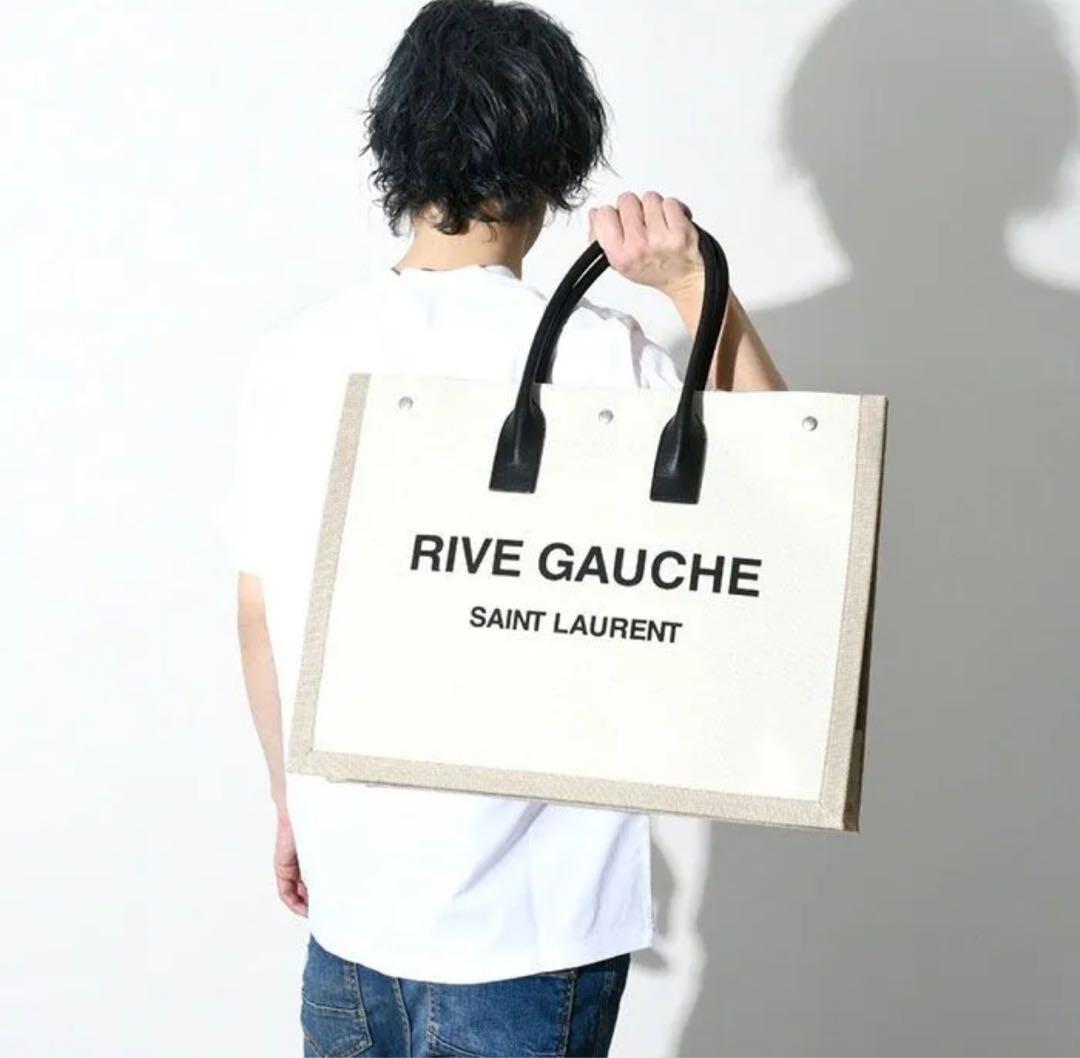 【掲載今週まで】サンローラン　リヴゴーシュ　トートバッグ　パリ購入