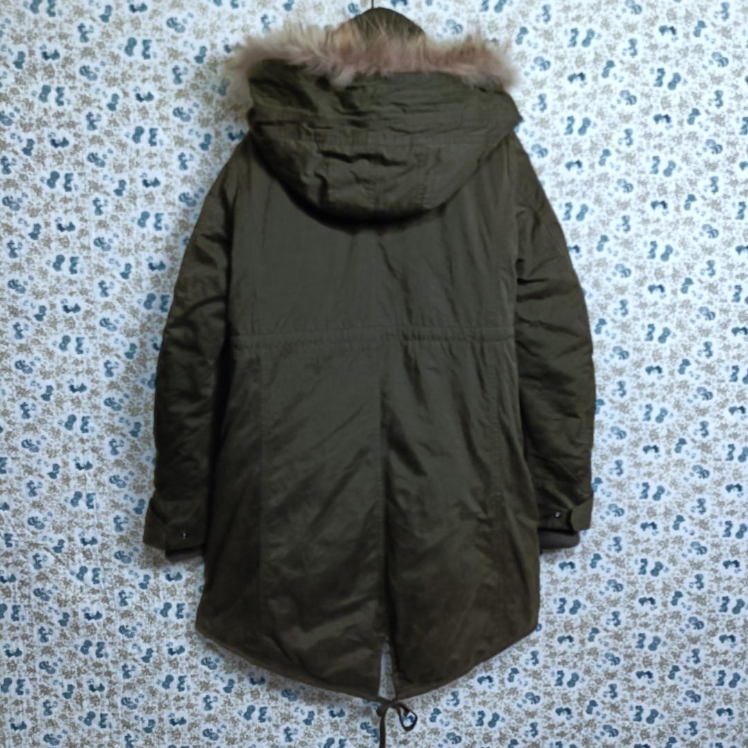 RT111297専用☆BUFFALO BOBS　モッズコート　ダウン　ファー　緑