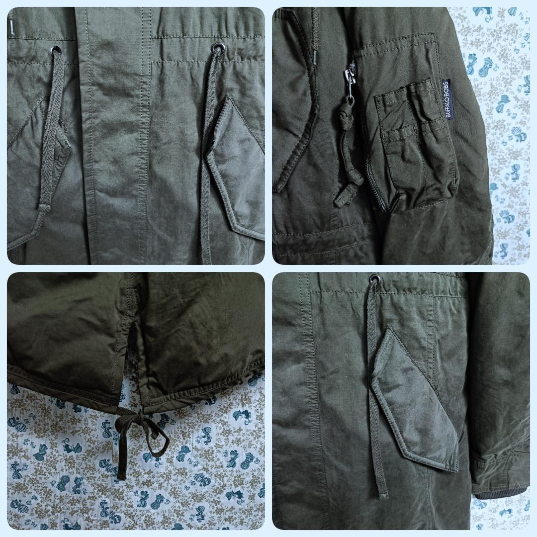 RT111297専用☆BUFFALO BOBS　モッズコート　ダウン　ファー　緑