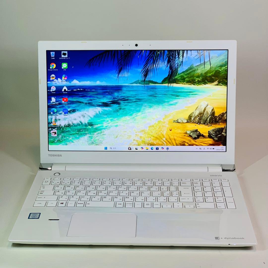Core i7✨SSD2TB✨32GB✨カメラ✨東芝✨ホワイト✨ノートパソコン