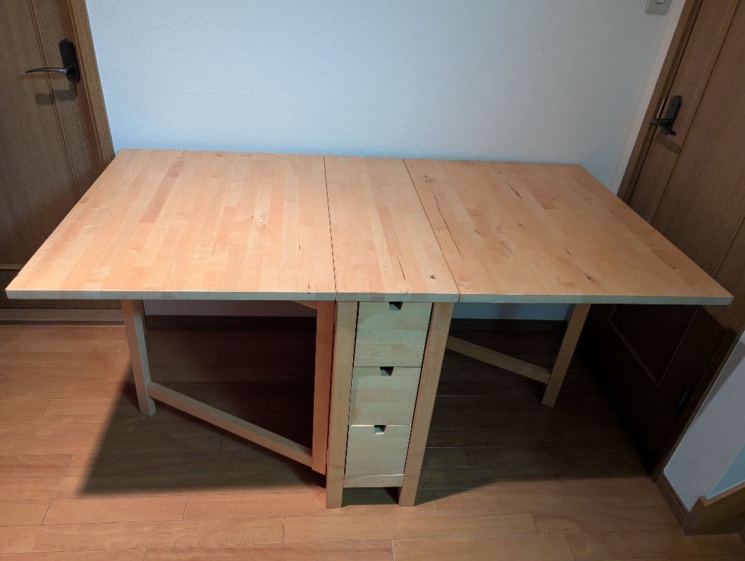 《送料込》IKEA ノールデン 折りたためデスク ダイニング 作業台コンパクト机