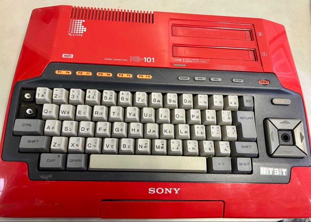 SONY MSX HB-101 本体 赤 電源未確認 ジャンク