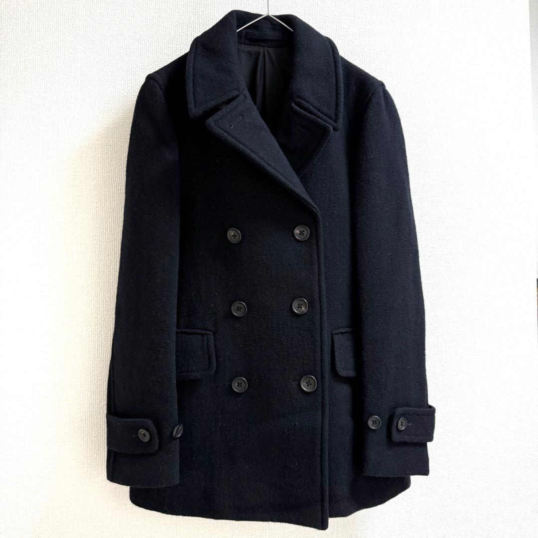 マーガレットハウエル Pコート ネイビー ウール ユニセックス