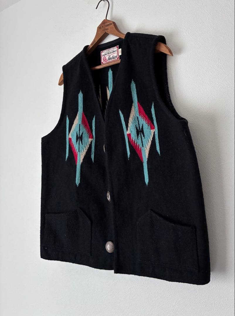 Indian Motorcycle ベスト　チマヨベスト　ネイティブ　ブラック