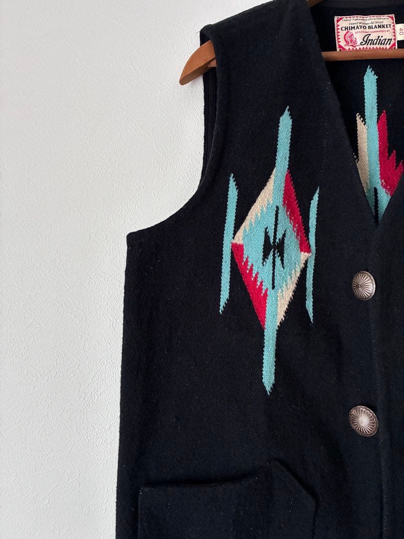 Indian Motorcycle ベスト　チマヨベスト　ネイティブ　ブラック