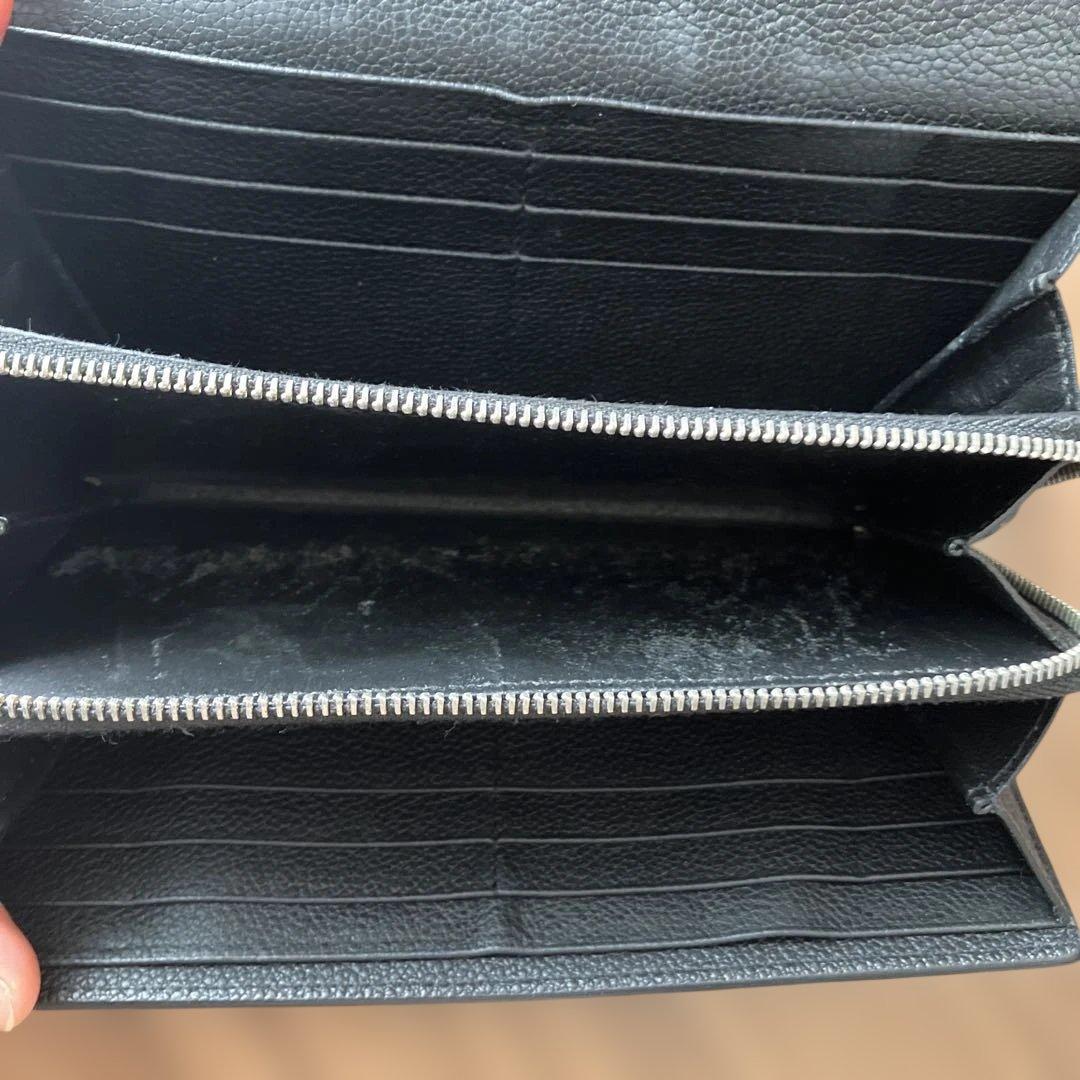 SAINT LAURENT ブラック レザー 長財布